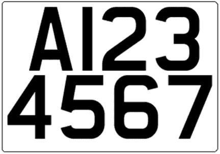 trailer plate